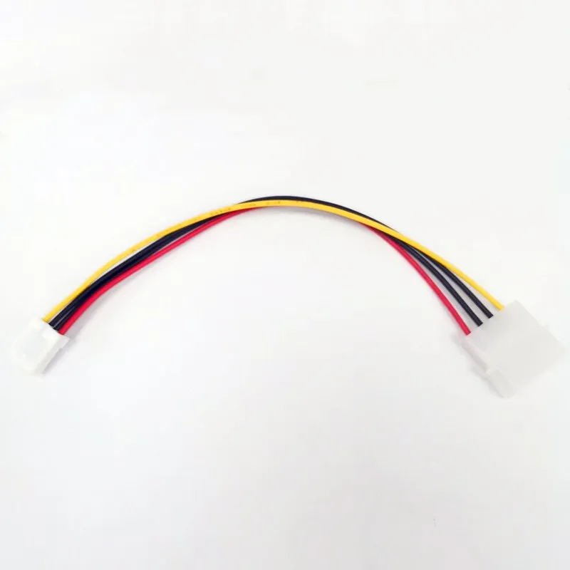 IDE Molex Voeding D type Mannelijke grote 4 P naar Vrouwelijke kleine 4Pin voeding kabel mijnbouw 20AWG 20 cm Floppy drive kabel