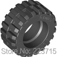 *Tyre Normal Wide 30,4 X 14mm* S056 8pcs DIY enlighten block bricks part No. 92402,Compatible With Assembles Particles