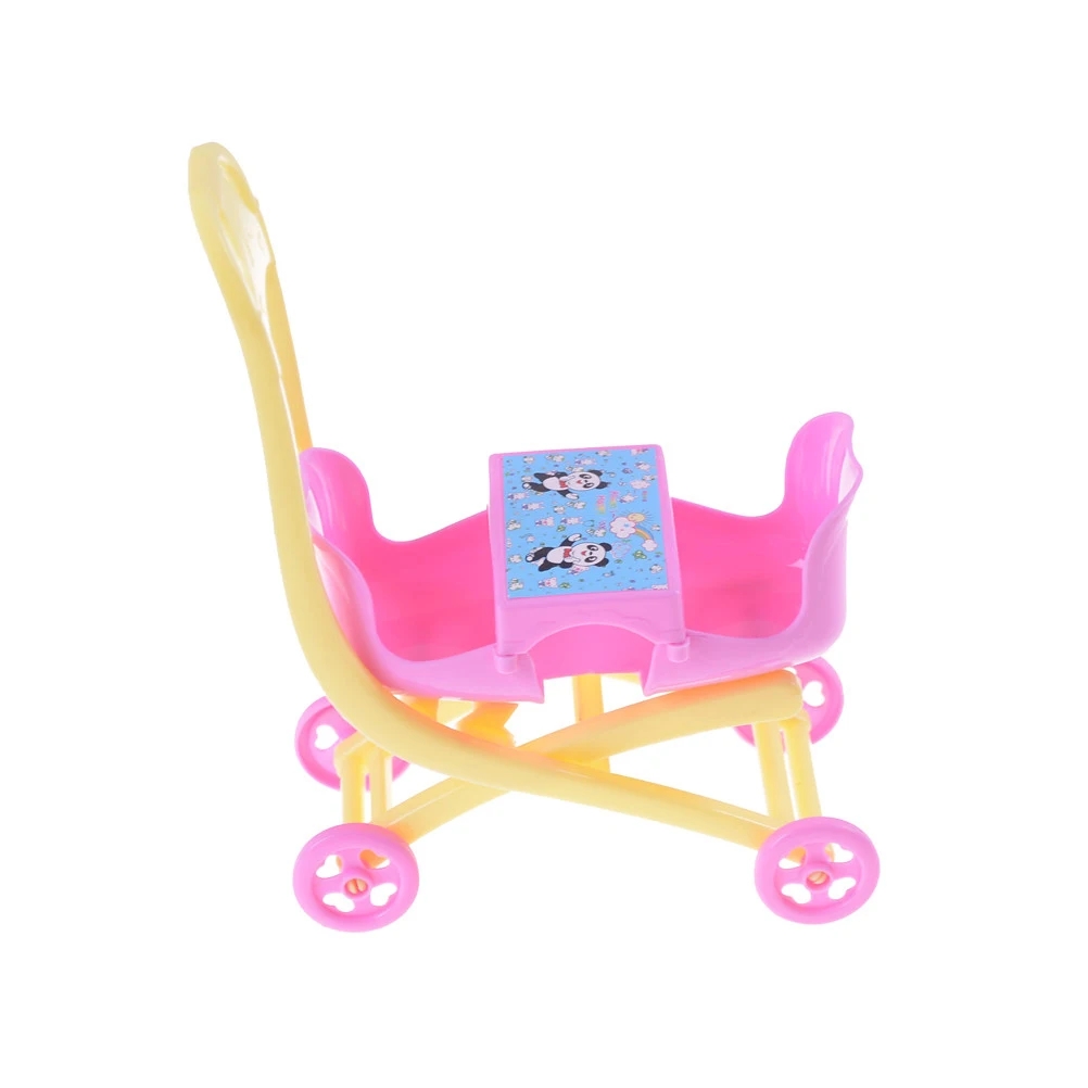 New Baby Stroller Doll Accessory Infant Carriage Stroller Trolley Nursery Toys Furniture For Doll Gifts for Baby Girls