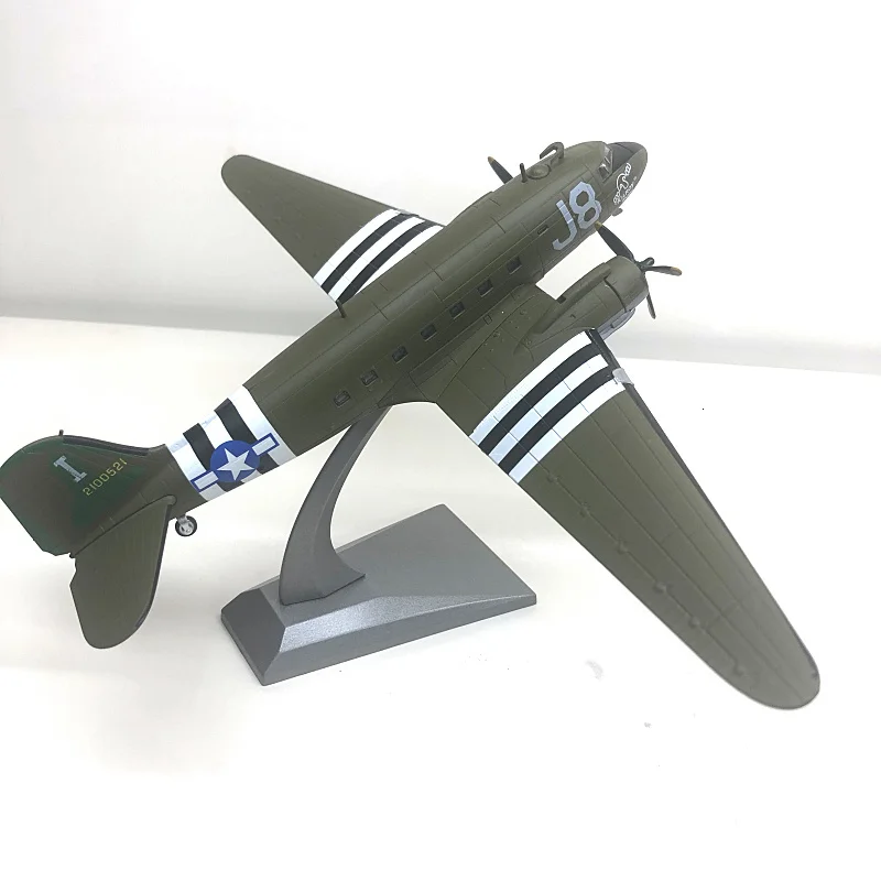 1/100 New Special Die-cast Metal Douglas C-47 World War Ii Transport Fighter Simulation Model Home Display Collection Toys For