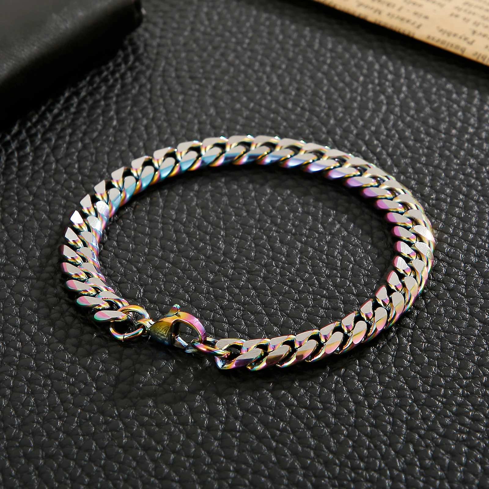 7/8/9/10mm Width Stainless Steel Cuban Bracelet Men Boy Kids S Classic link Chain Bracelet For Men Women Jewelry Gift Wholesale