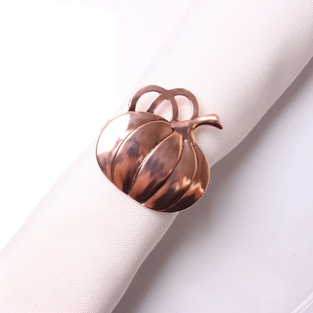 

6pcs/lot Bronze pumpkin napkin buckle halloween napkin ring ghost festival napkin ring