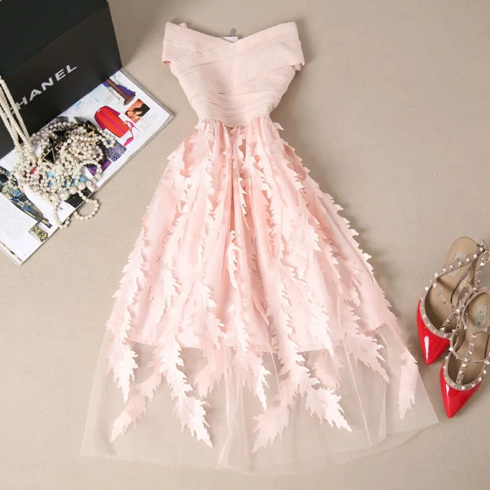 Summer Women Lace Bandage dress Patchwork Stretch Elegant Dress Vintage Floral Dresses Gown Formal Party Dresses long dress