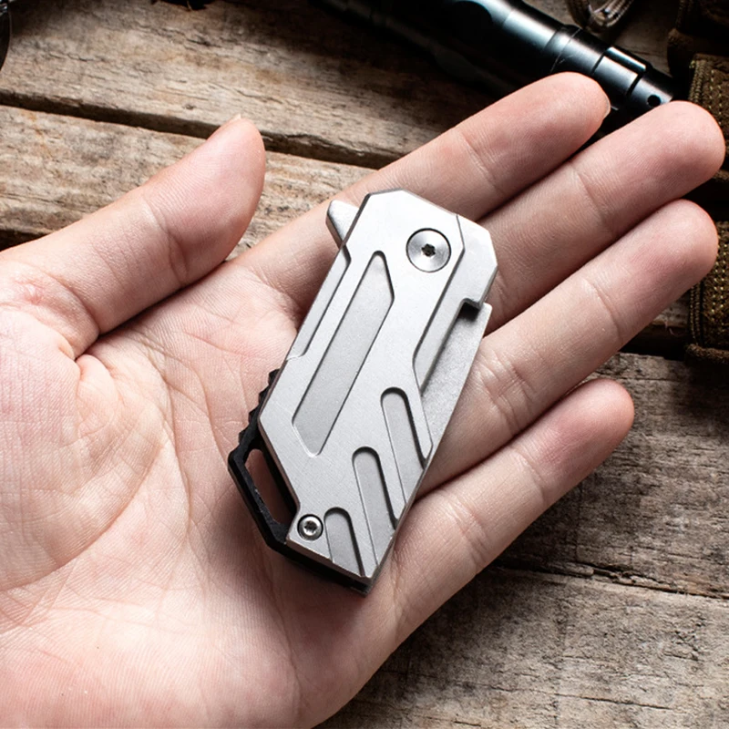 Mini Folding Knife for Men D2 Steel Outdoor Survival Pocket Knife Cs go Camping EDC Hunting Knives Jackknife Gadgets