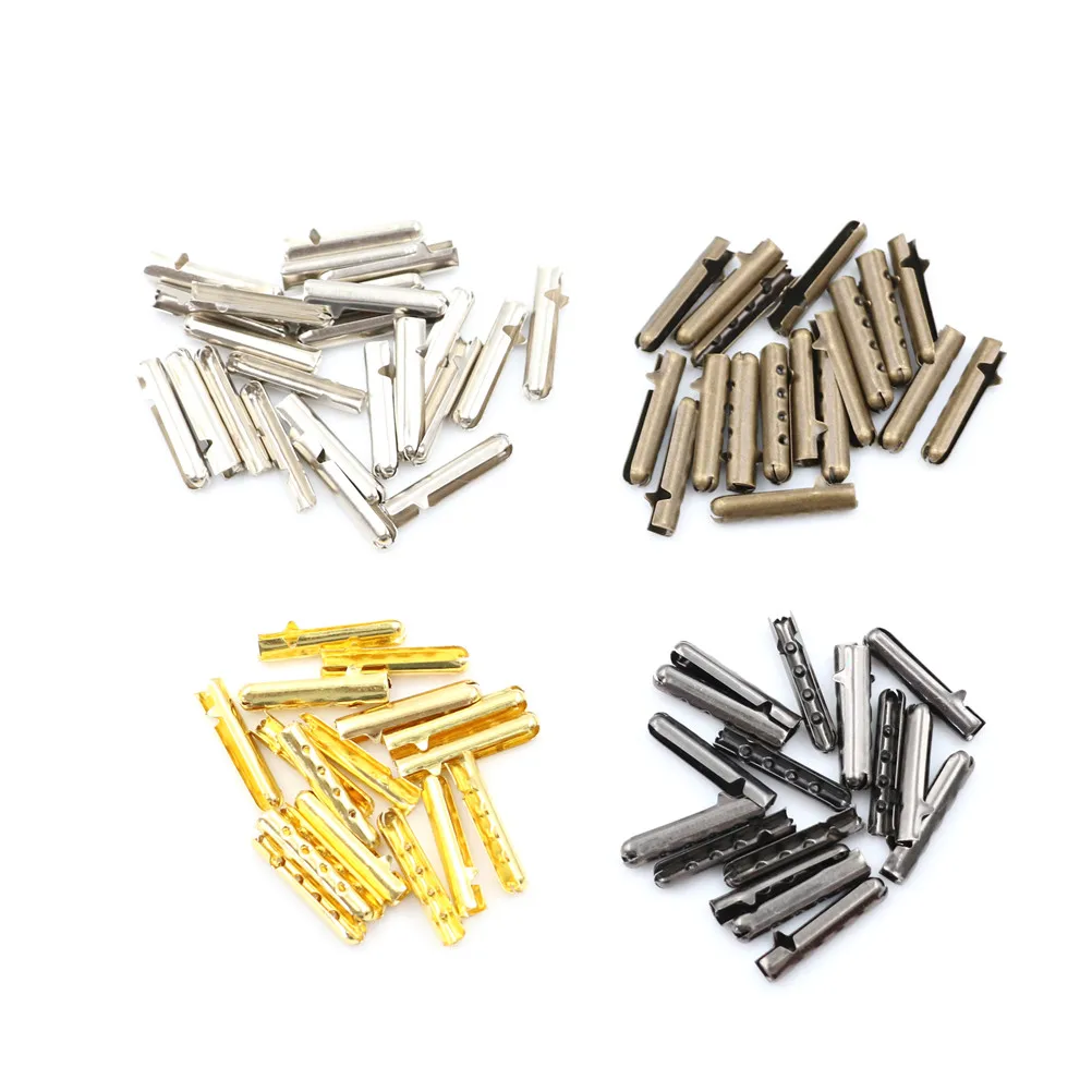 40PCS/lot Women Men Shoe Lace Tips Replacement Head for Shoestrings Bullet Aglets 4Colors Round Accessories for DIY Shoelaces