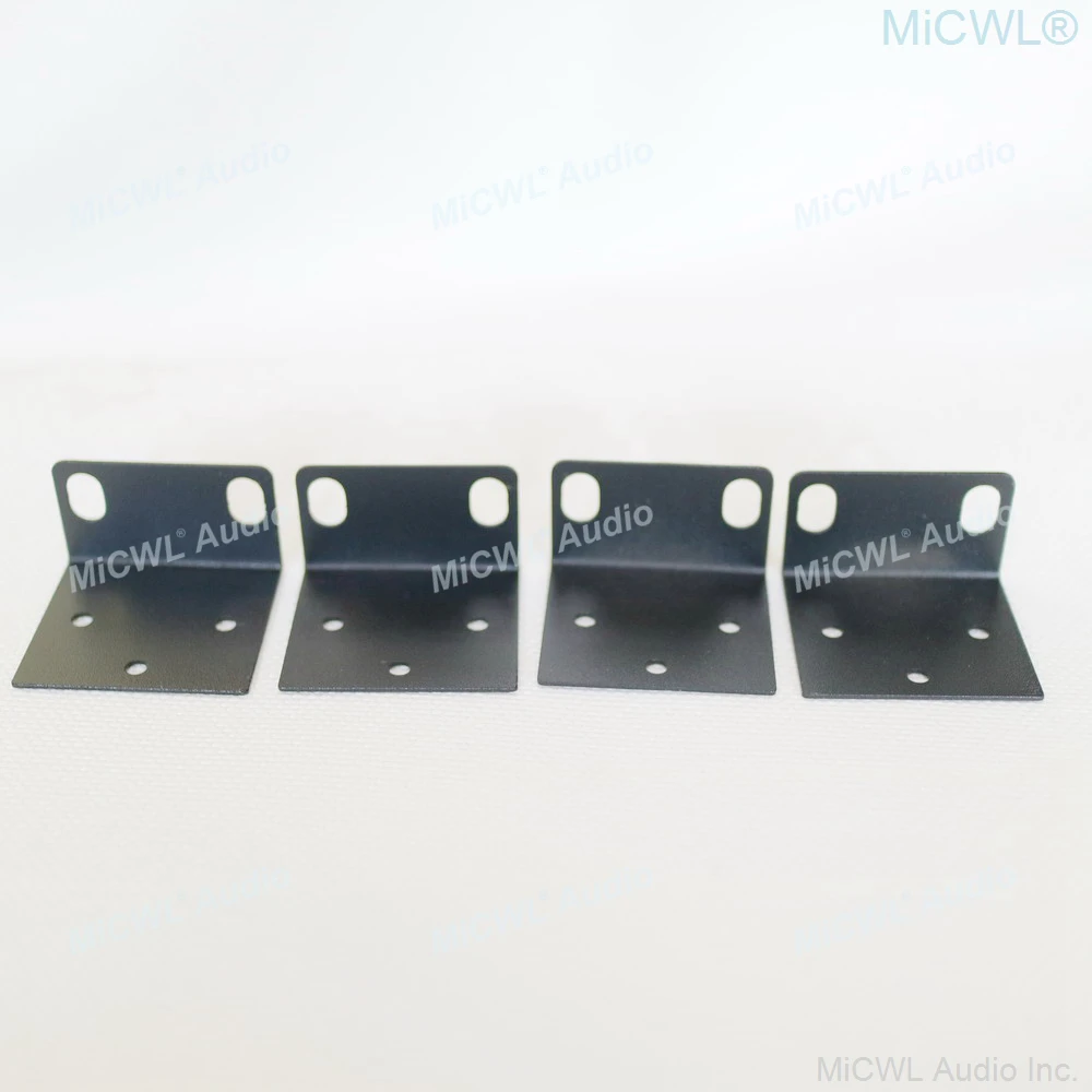 4 Pcs Strong Metal Rack Mount ear Mounting Jointing 16pcs Screw Cap For Frame Box 1U 19