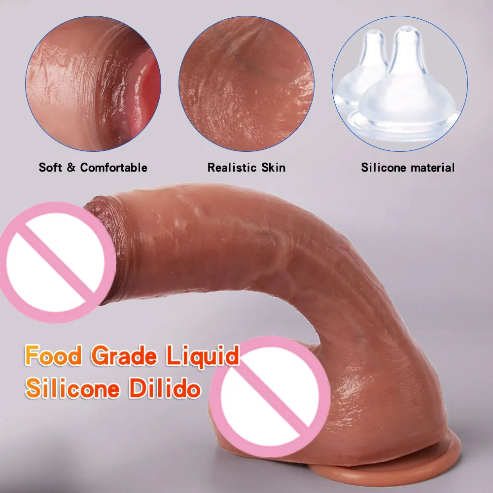 Silicone Big Realistic Dildo Suction Cup Long Artificial Real Penis For Women Strap On Dildio Female Masturbator Adults Sex Toys