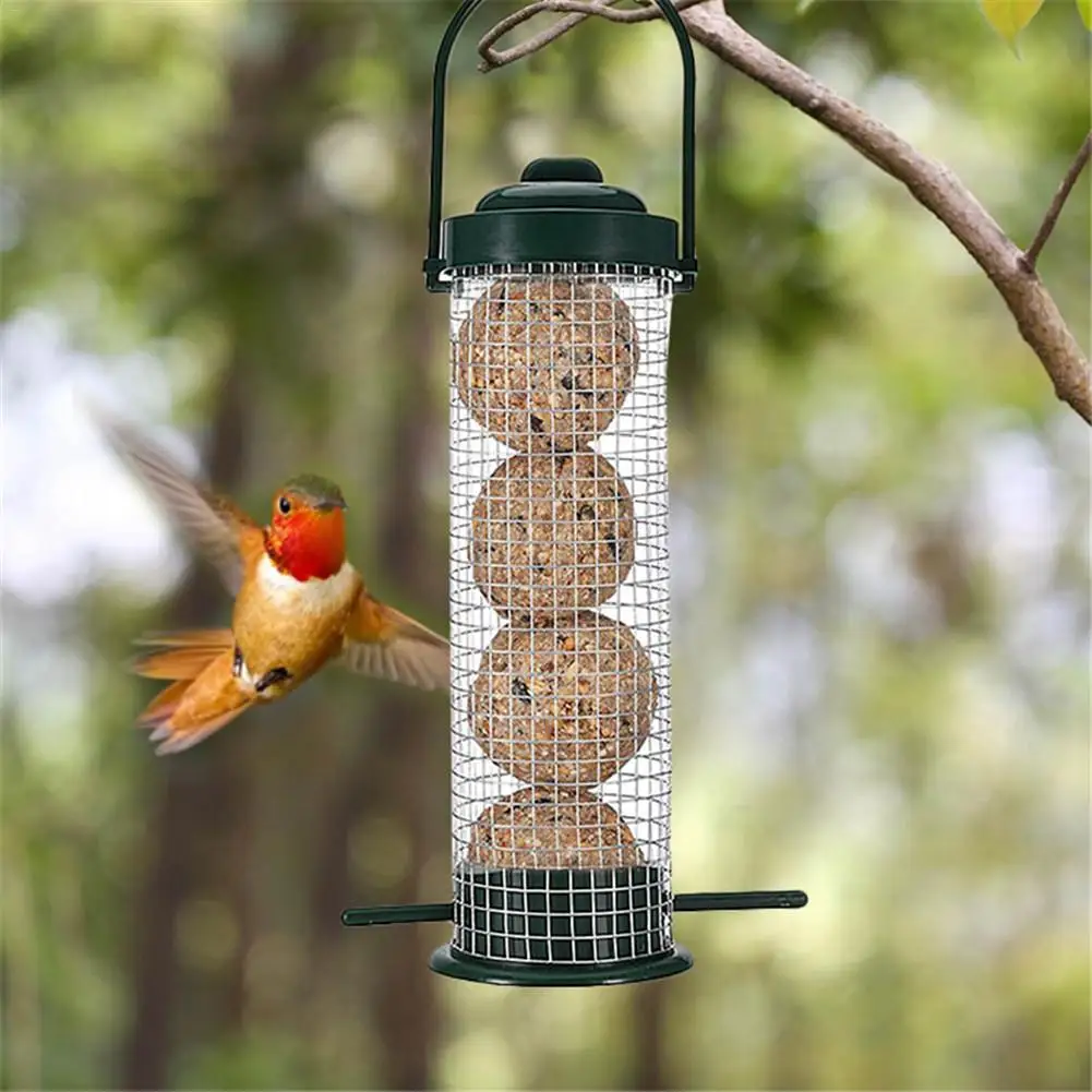 Outdoor Bird Feeder Food Dispenser Fat Ball Feeder Dumpling Grease Ball Holder Tit Dumpling Feeder Holder Dumpling Feeder Rack