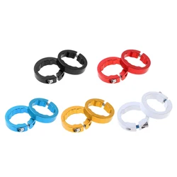 2pcs Lock Ring for Cycling Bicycle Bike Handlebar Grips Locking On Cycle Handle Bar Cover Grips End Fixed Rings for 22.2mm grips