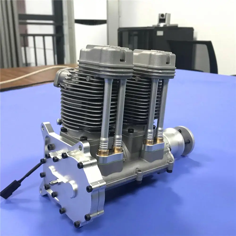 Neue Ankunft NGH GF60i2 Linear Doppel Zylinder 4-hub 60CC Benzin Motor für RC Flugzeug