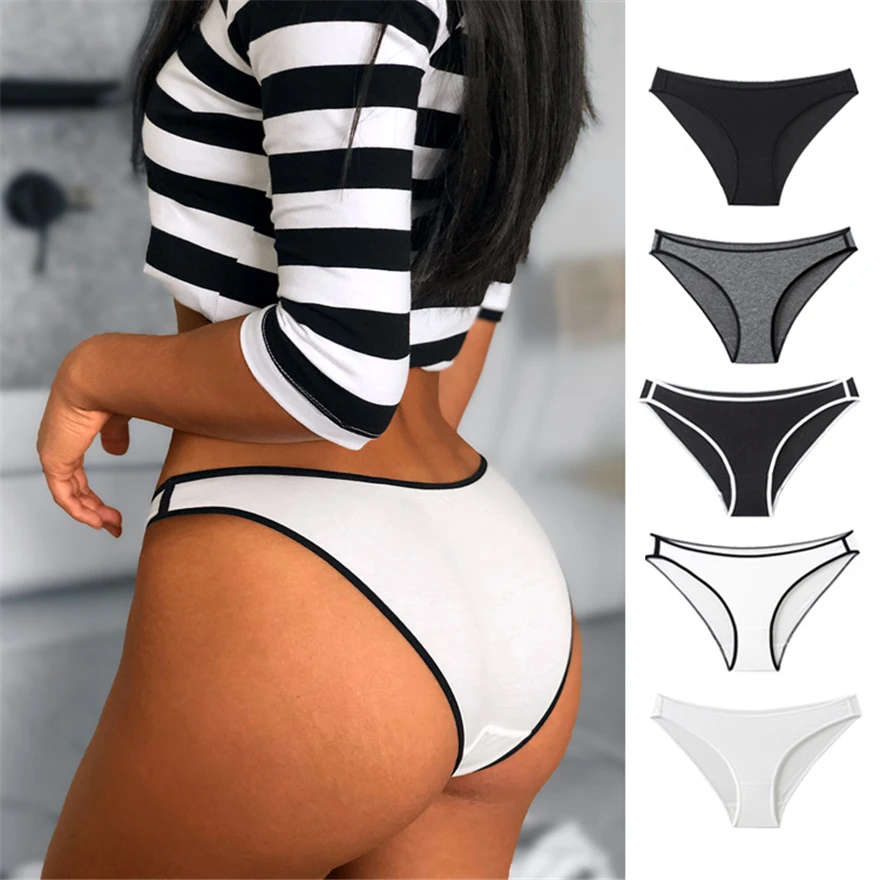 Plus Size Underwear Women Contton sexy lingerie Panties ropa mujer Thong  G String Female bikini Seamless Sexy Lingerie Tanga