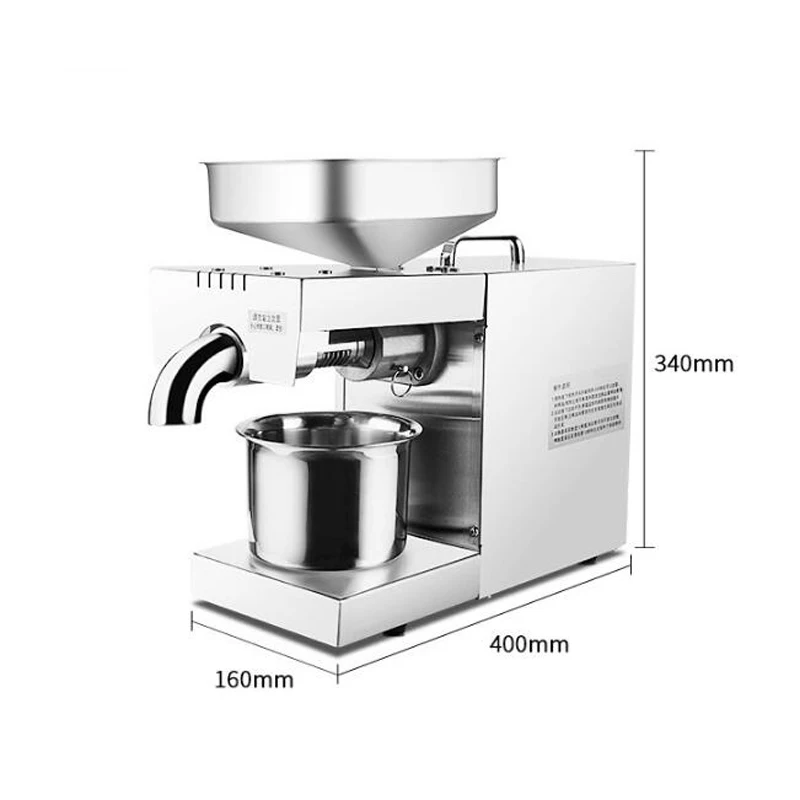 Hoàn Toàn Tự Động Ép Dầu Nhà Đa Năng Ăn Nhỏ Đậu Phộng Hạt Óc Chó Nóng Lạnh Đôi Bóp