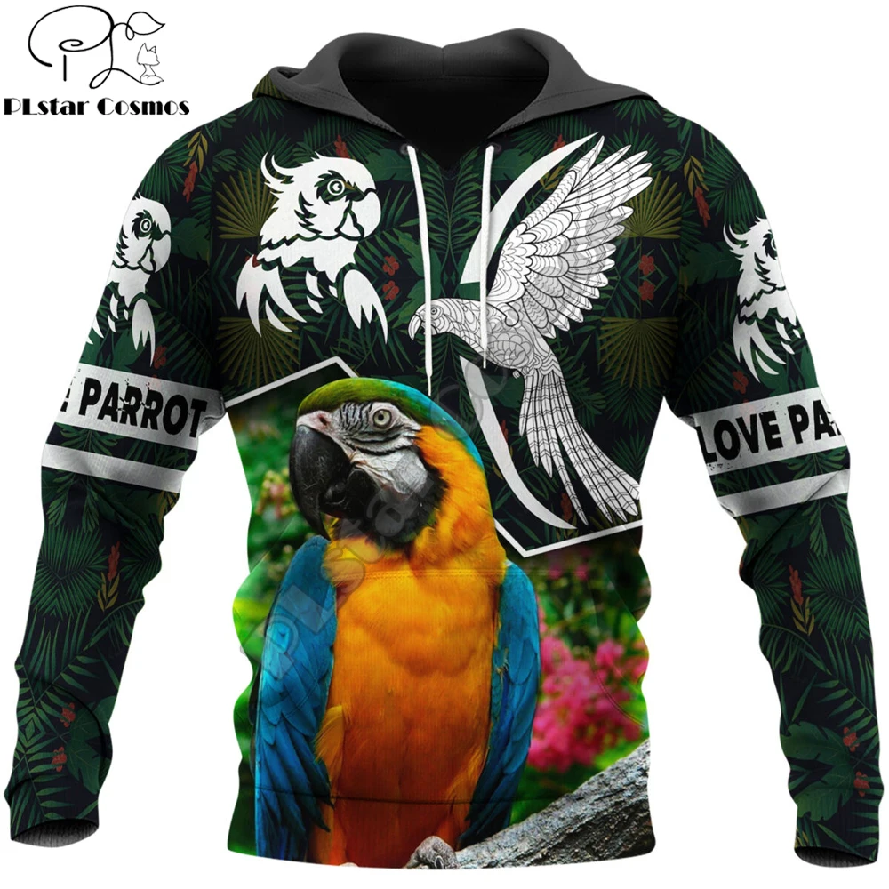 

Love Parrot 3D All Over Printed Autumn Men Hoodies Unisex Casual Pullover Zip Hoodie Streetwear sudadera hombre 12 styles DW0576