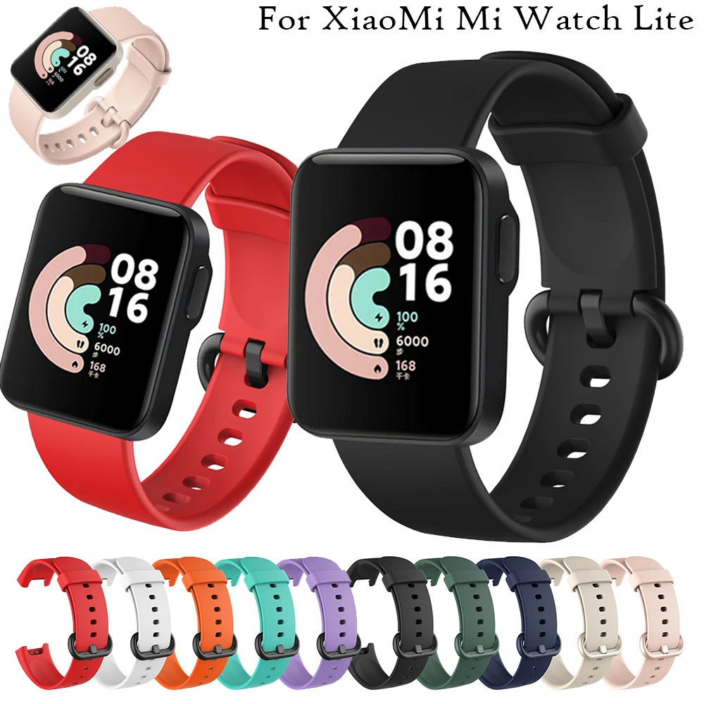 For Xiaomi Mi Watch lite Global Version Strap Colorful Band Soft Silicone Wristbands Bracelet Straps For Redmi SmartWatch Belt