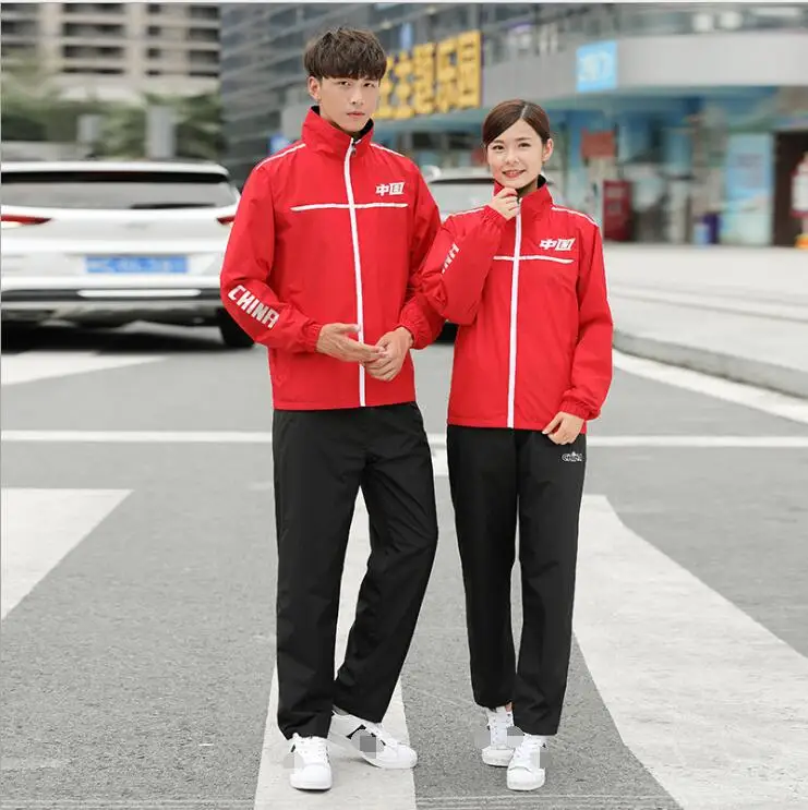 Academy Student Classmate Clothing Couples Sport Leisure Suits Women China National Team Uniform Sport Student Taekwondo Clothes