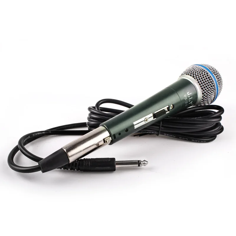 

Metal 6.5mm Jack Wired Handheld Dynamic Microphone Mic Clear Voice For Karaoke Vocal Music Performanc