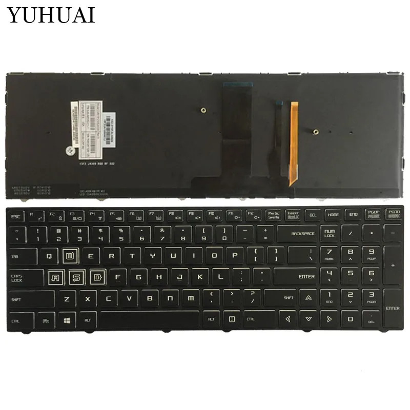 

NEW US keyboard for Clevo P651HP6-G P655HP6-G P650HP3-G English laptop keyboard with backlight