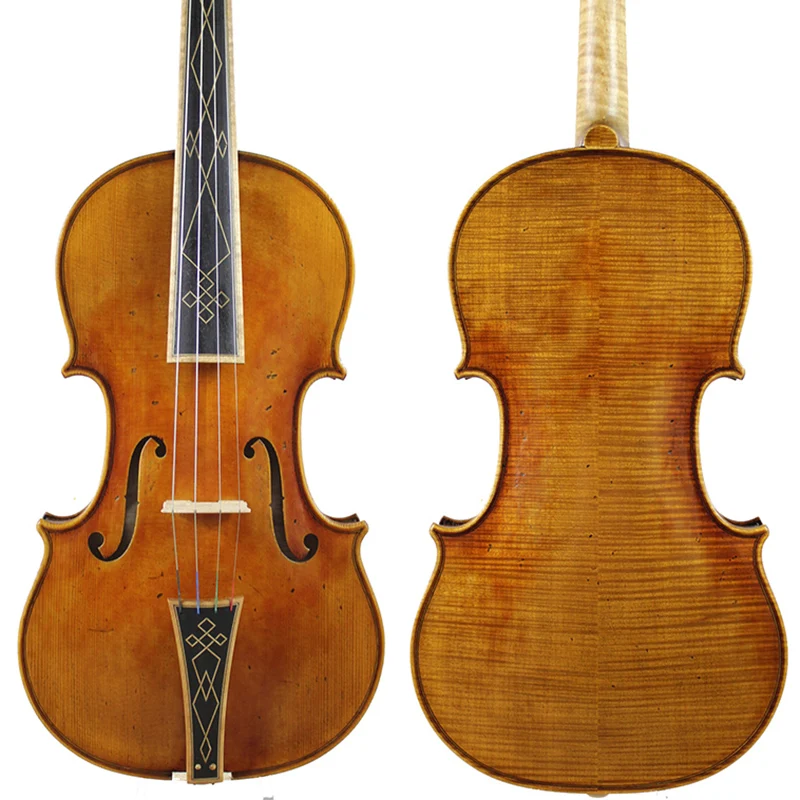 Master Piece! Baroque Violin Copy Stradivari, The Cremoneser Antiqued Oil Vamish. European Wood