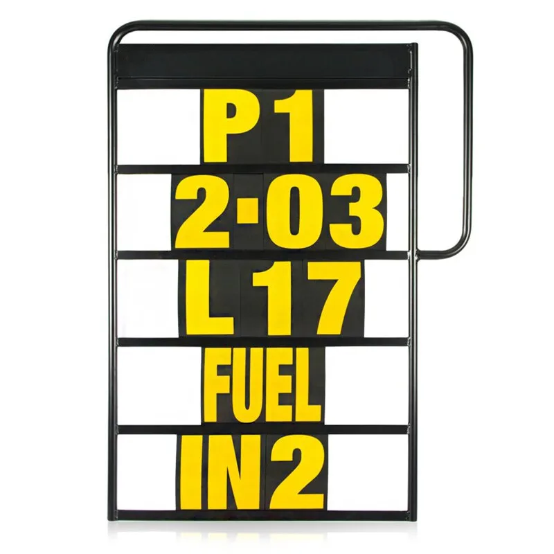 Motorcycle Racing Information Table Pit Board Frame Tote 37pcs Number Kit Motorsport Parts