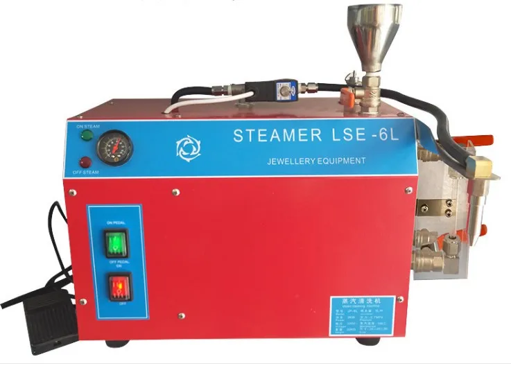 

220V 3KW High Temperature Steamer LSE-6L Jewelry Equipment Steam Cleaning Machine