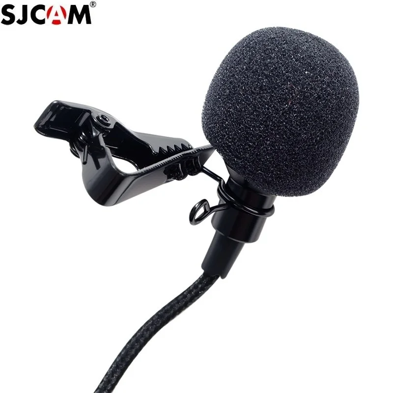 New Original SJCAM Series Accessories External Microphone with Clip Type C for SJ9/SJ8 Pro/Plus/ C200/C300 /A10 Action Camera