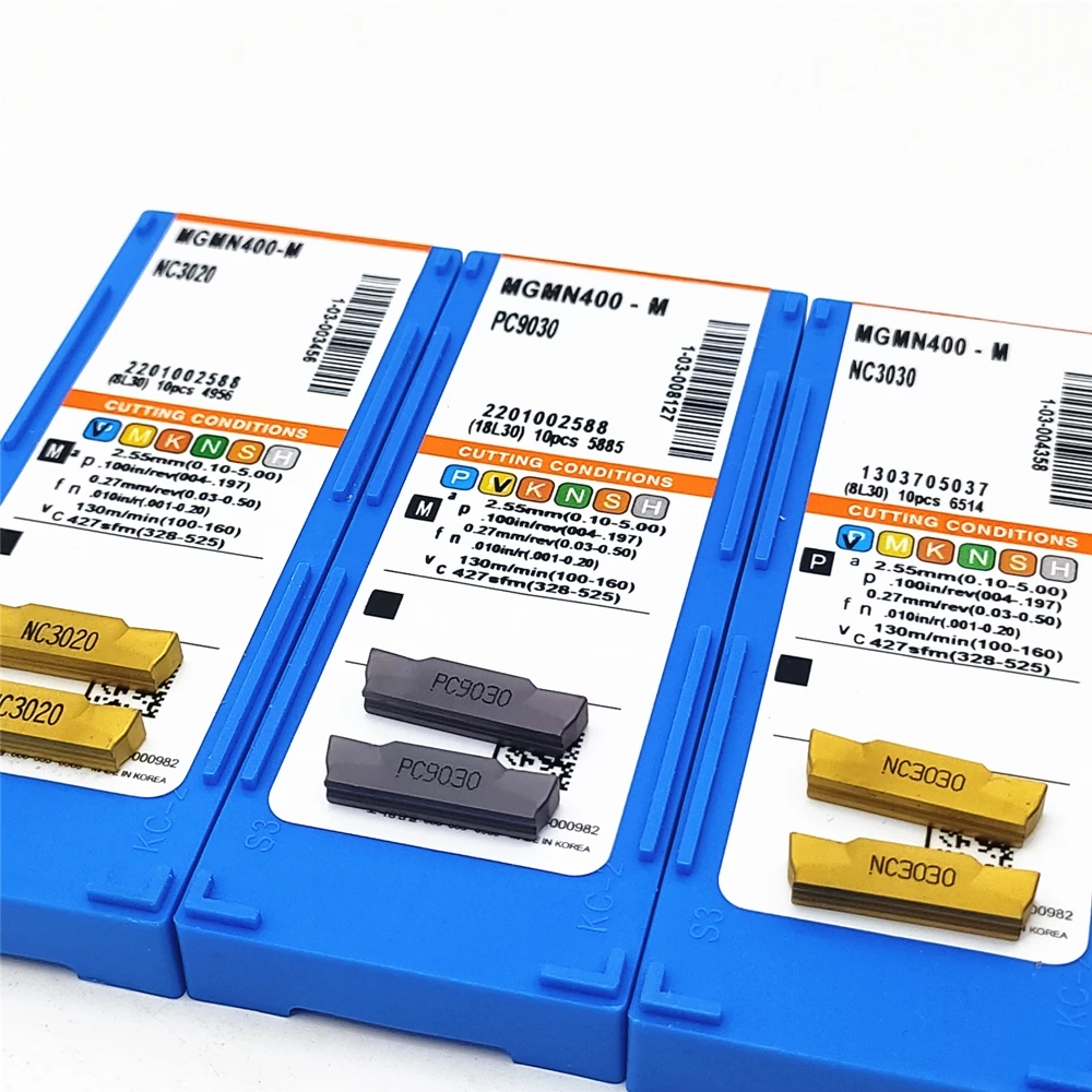 MGMN400-M PC9030 NC3020 NC3030 4.0 مللي متر الحز كربيد إدراج مخرطة تحول أدوات للمعادن بالجملة MGMN400-M