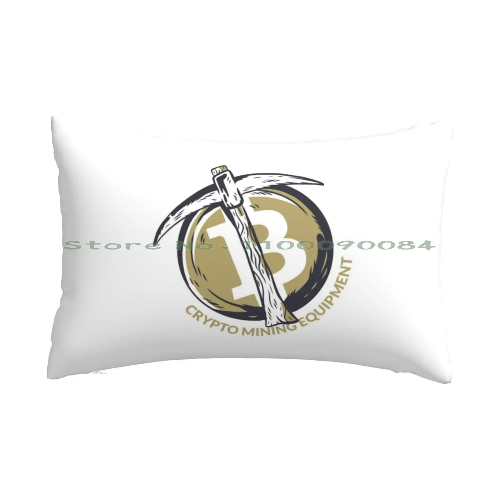비트코인 채굴 암호화 로고 디자인 베개 케이스, 소파 침실 에바 퀸 키코토, 브람시토 아야 나카무라 알리비, 20x30, 50x75