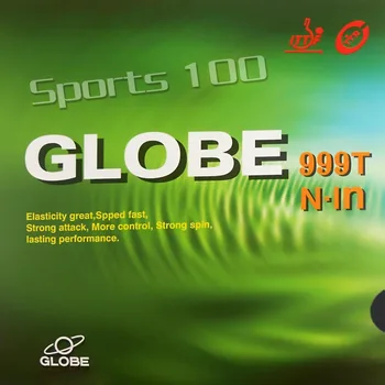 Table Tennis Rubber sem Esponja, Globe 999T Pimples In, PingPong, Borracha, Novo, 2015