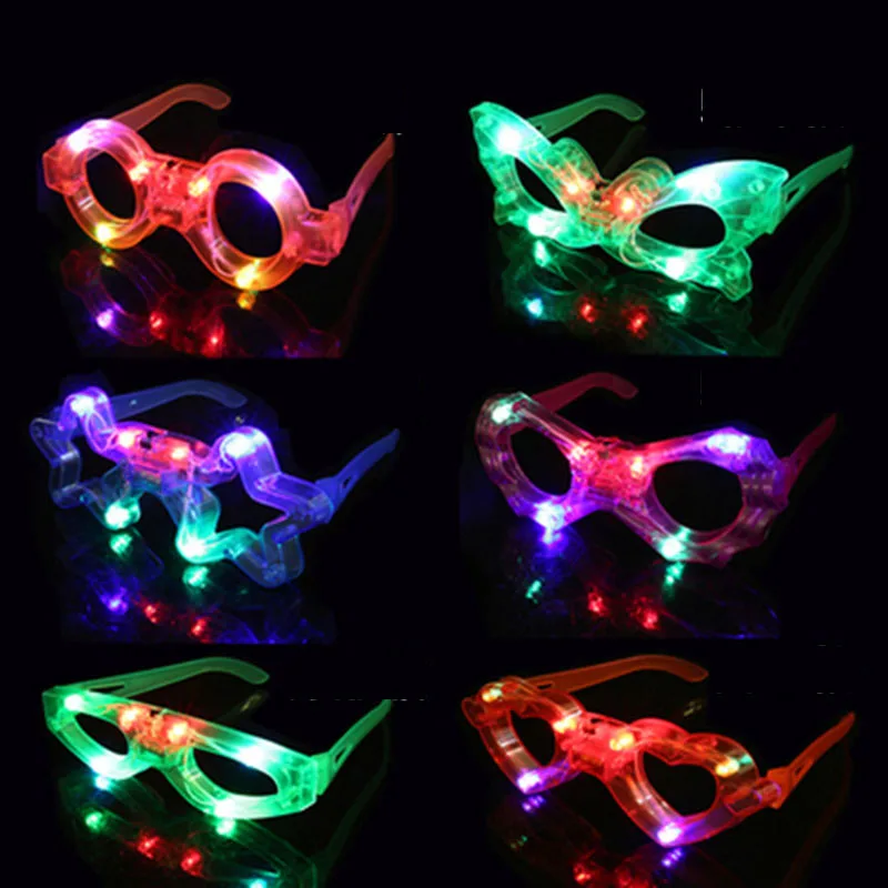 

Led Glasses Rave Glow Party Sunglasses Led Neon Glasses Decoration Party For Birthday Christmas Halloween Flash Light Festival