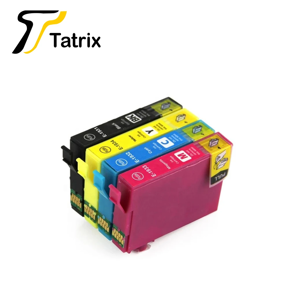 Tatrix For Epson 4PK T1931 - T1934 Ink Cartridge For Epson WF-2521 WF-2531 WF-2541 WF-2631 WF-2651 WF-2661 etc