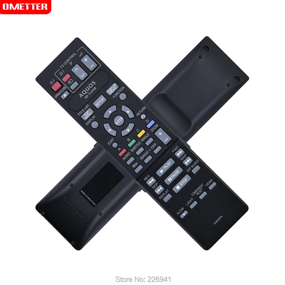 샤프 TV 용 리모컨, 블루레이 플레이어, dvd 사용, AGA630PA, GA631PA, 샤프 TV, AQUOS, BD 플레이어, remoto 컨트롤러 컨트롤용