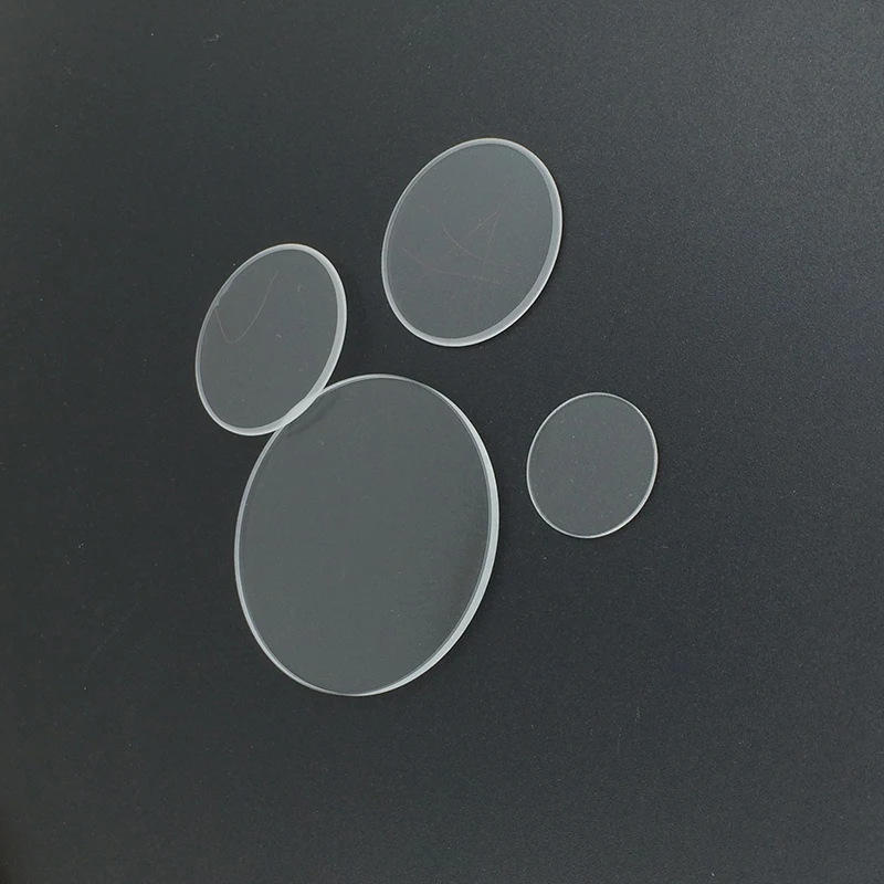 Fenêtre en fluorure de Calcium CAF2, matériau monocristallin, différents diamètres, adapté aux systèmes optiques