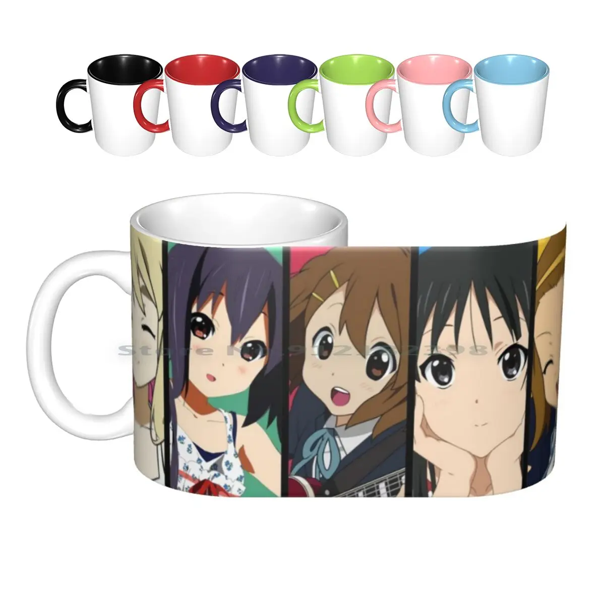 Camicia ispirata Anime tazze in ceramica tazze da caffè tazza da tè al latte Anime Manga Akiyama Mio Hirasawa Yui Kotobuki Tsumugi Nakano Azusa