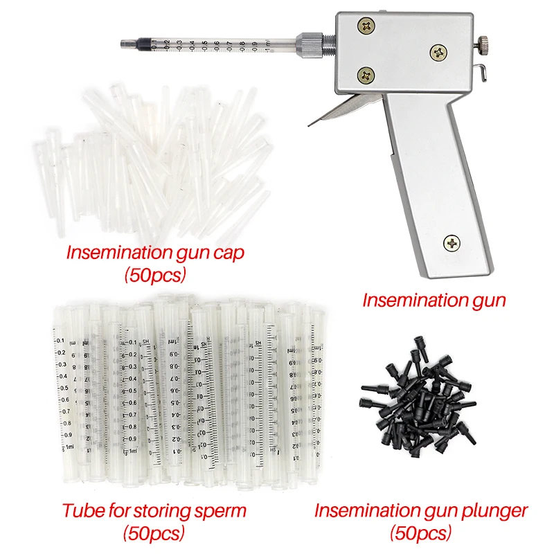 Imagem -02 - Pistola de Inseminação Artificial de Aves de Capoeira Animais Equipamentos para Inseminação Contínua Equipamento Veterinário de Aves Conjunto