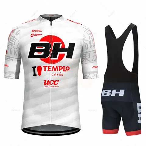 CX  BH TEMPLE CAFES UCC TOKYO Cycling Jersey Set Summer Race Cycling Clothing Short Ropa Ciclismo Outdoor Riding Bike Uniform
