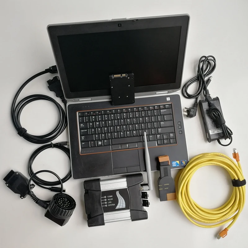 Laptop Computer E6320 I5 4G SSD HDD Expert Mode Wifi Icom Next Professional Auto Repair Diagnostic Tool