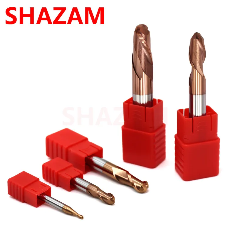 Fräsen Cutter Legierung Beschichtung Wolfram Stahl Werkzeug Cnc Bearbeitungs Hrc55 Kugelkopffräser FLASH-SHAZAM Top Fräser Ma – Detail 1
