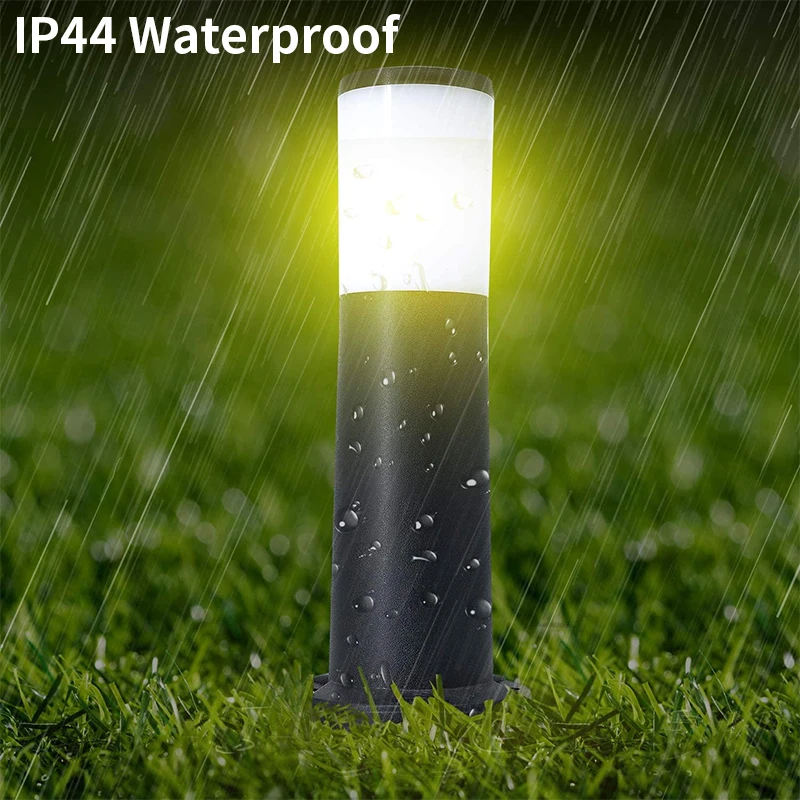 Imagem -05 - Impermeável Outdoor Garden Lamp Base E27 Corpo de Alumínio Pir Sensor eu Socket 3680w 16a Pathway Lawn Lamp For Garden Decoration Pcs