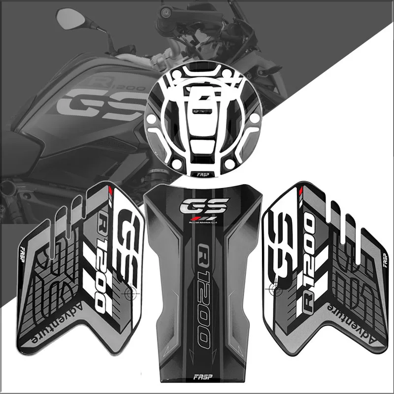 

3D Epoxy Bike Motorcycle Stickers Gas Tank Pad Protector Side Custom Racing Decals For BMW R1200GS Adventure R 1200GS R1200 GS