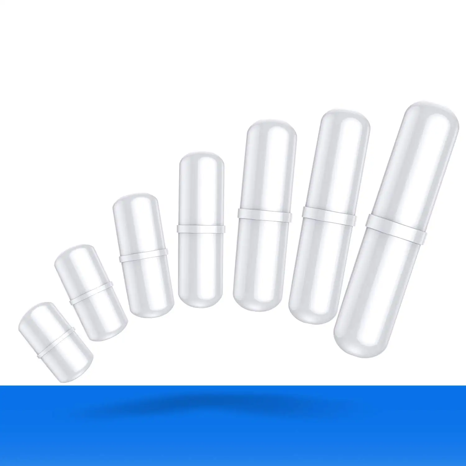 

7 Pcs PTFE Magnetic Stirrer Mixer Stir Bars Spinbar for Lab, Laboratory, Scientific Experiment, (White, 7 Pack)