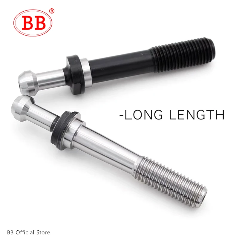 BB Pull Stud BT30 BT40 BT50 CNC portaherramientas de fresado, perilla de retención, DIN69872, MAZAK JT SK, BT40-W larga de refrigeración interna