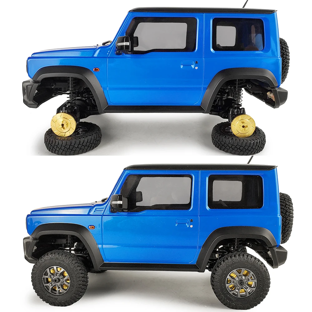 AXSPEED 4 szt. Mosiężna Adapter sześciokątny przeciwwaga dla 1/18 Kyosho Jimny Mini-z 4x4 4 Runner Jeep RC 4WD części zamienne