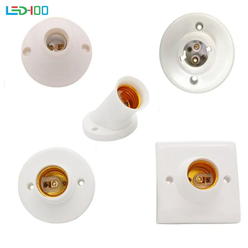 NEW Screw Lamp Base e14 e27 B22 Lamp holder Socke base Light Bulb e27 Socket Holder Adapter