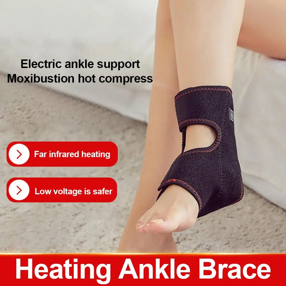 Tourmaline Self heating Far Infrared Magnetic Therapy Ankle Care belt Support Brace Heel Massager Foot Health Care 2020 New