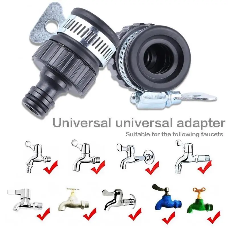 Universal Garden Hose Pipe Tap Connector Mixer Kitchen Bath Tap Faucet Adapter Quick Connect Garden Outdoor Connect Supplies