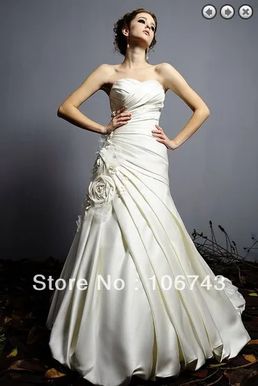 Robe de mariée sirène en satin, grande taille, blanche, style victorien, sur mesure, 2021