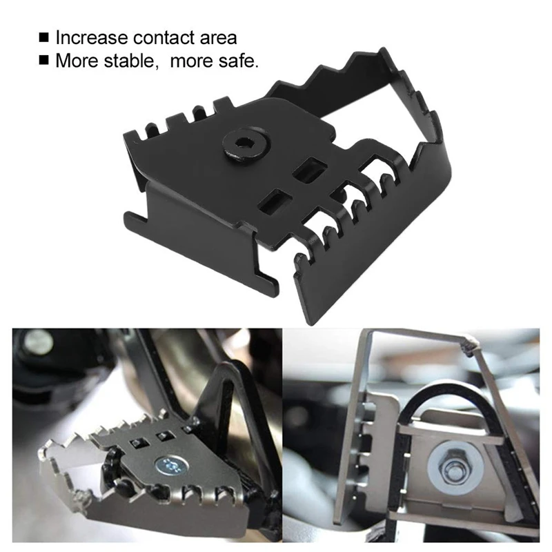 Pedal de freno trasero para motocicleta, extensor de extensión de placa de punta de paso para BMW F800GS, F700GS, F650GS, 2008-2015, 1 pieza