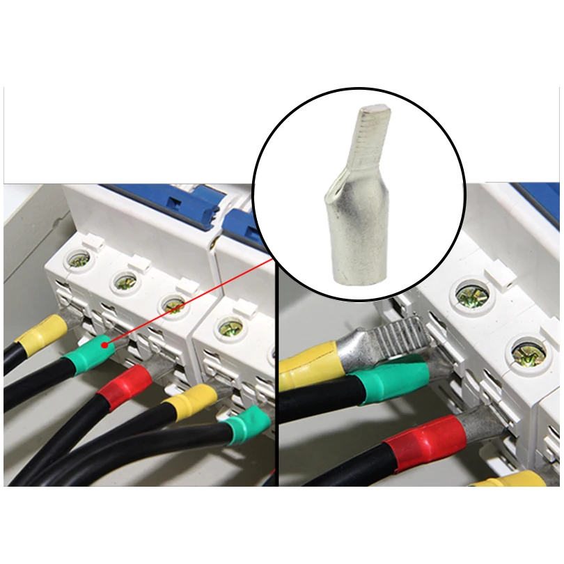 REALLY C45-4/6/10/16mm2 Copper Tin Plated Circuit Breaker plug Pin-Shaped Cable Wire Lug Insert Crimp Terminal