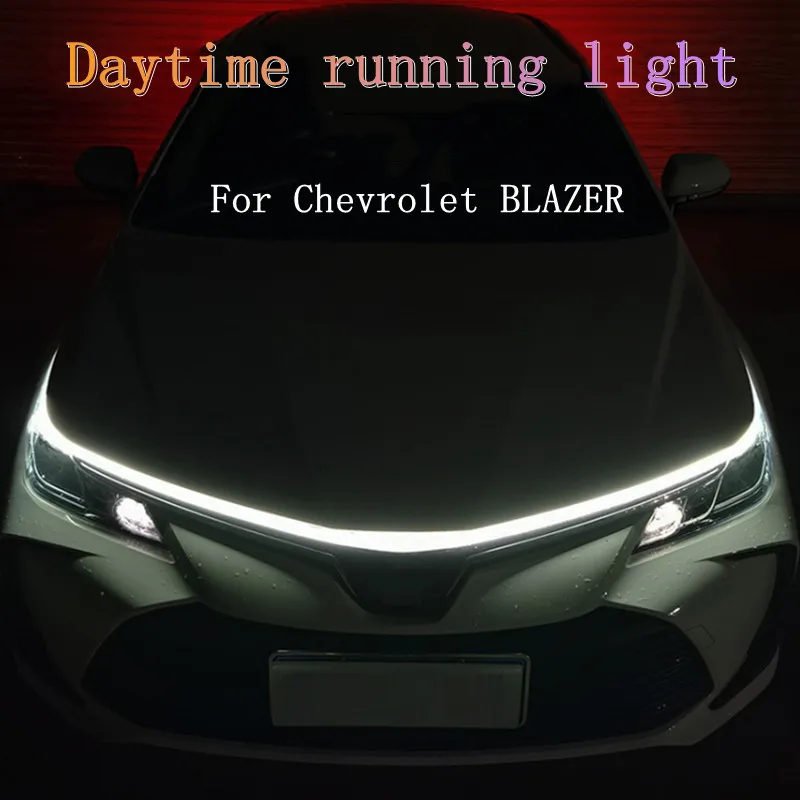 

Flexible Car LED Strip Light LED For Chevrolet BLAZER Daytime Running Light Strip Hood Lamp Waterproof Car Styling Accessories