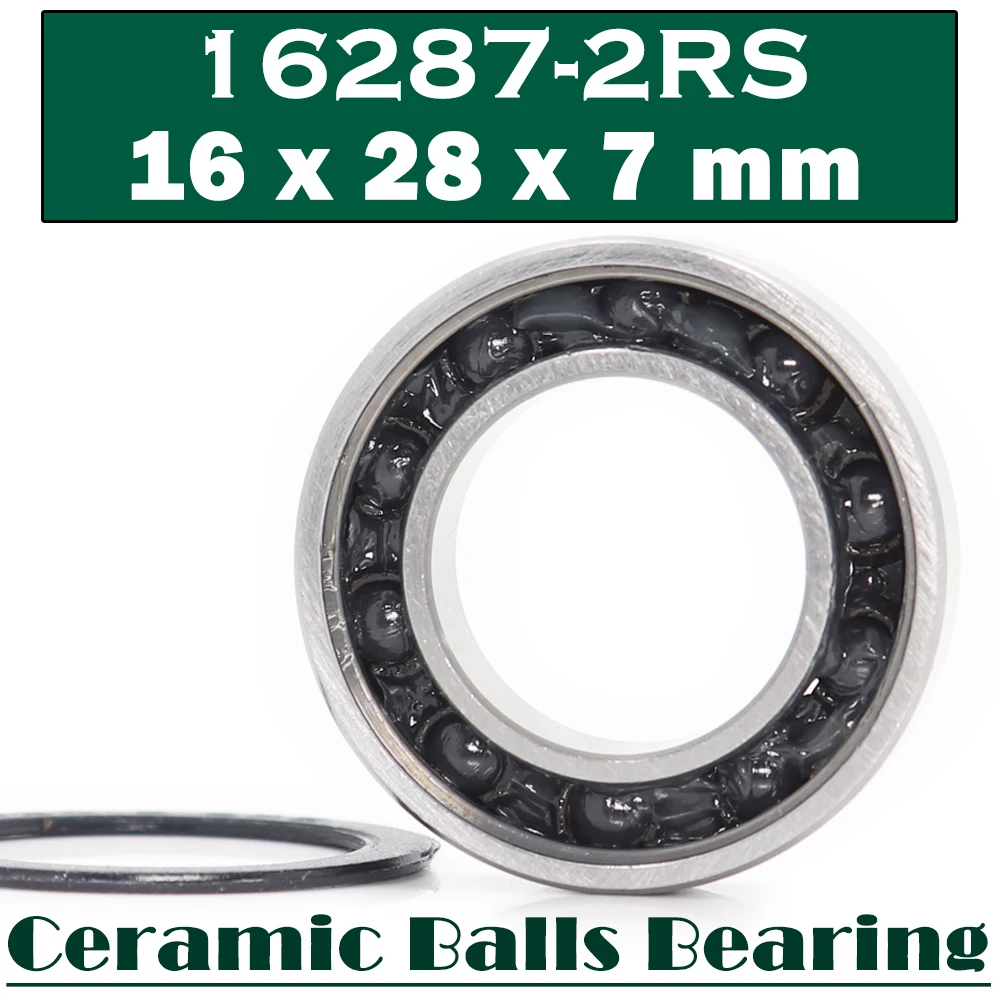 16287 Hybrid Ceramic Bearing 16*28*7 mm (1 PC ) Bicycle Bottom Hub 16287RS Si3N4 Ball Bearings 16287-2RS 6902/16-2RS